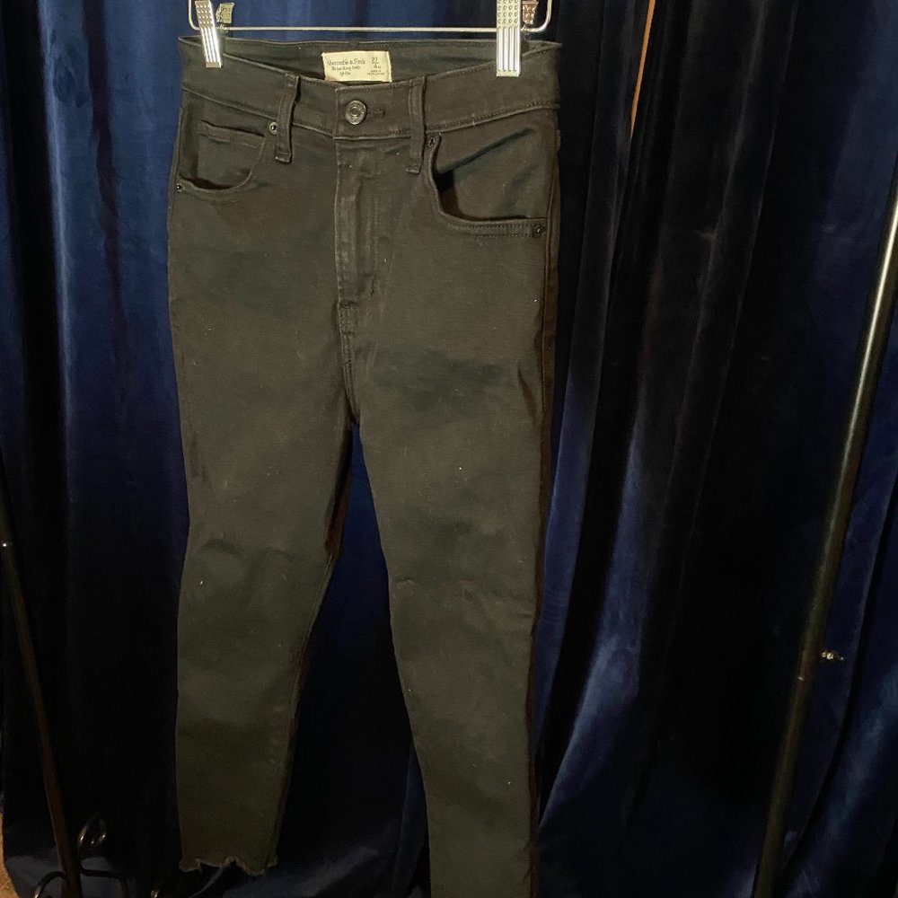 Abercrombie and Fitch, black jeans, size 4 xs 27